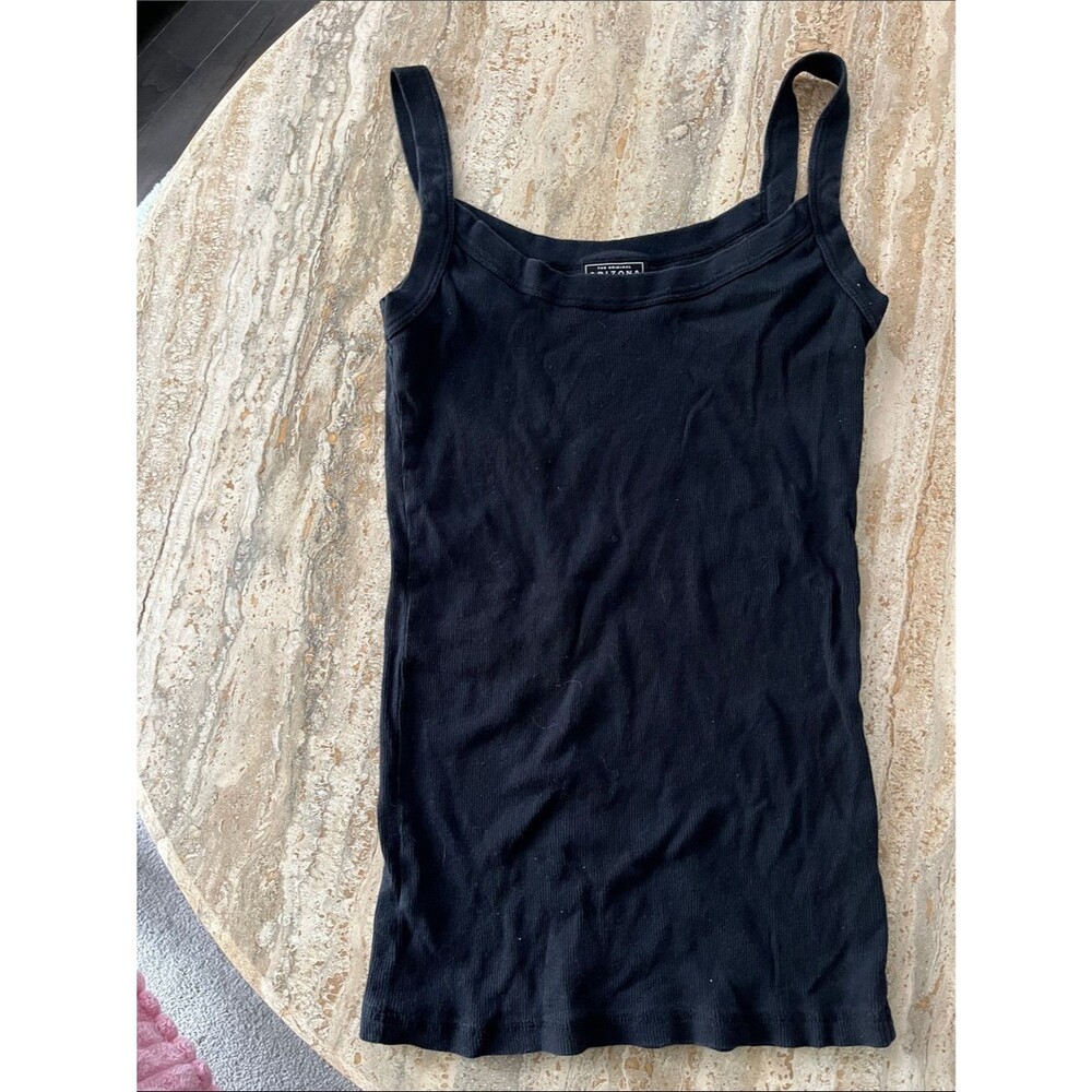 Arizona Jean Company Black Ribbed Camisole Tank